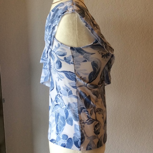 White House Black Market One Shoulder Top - Picture 3 of 8